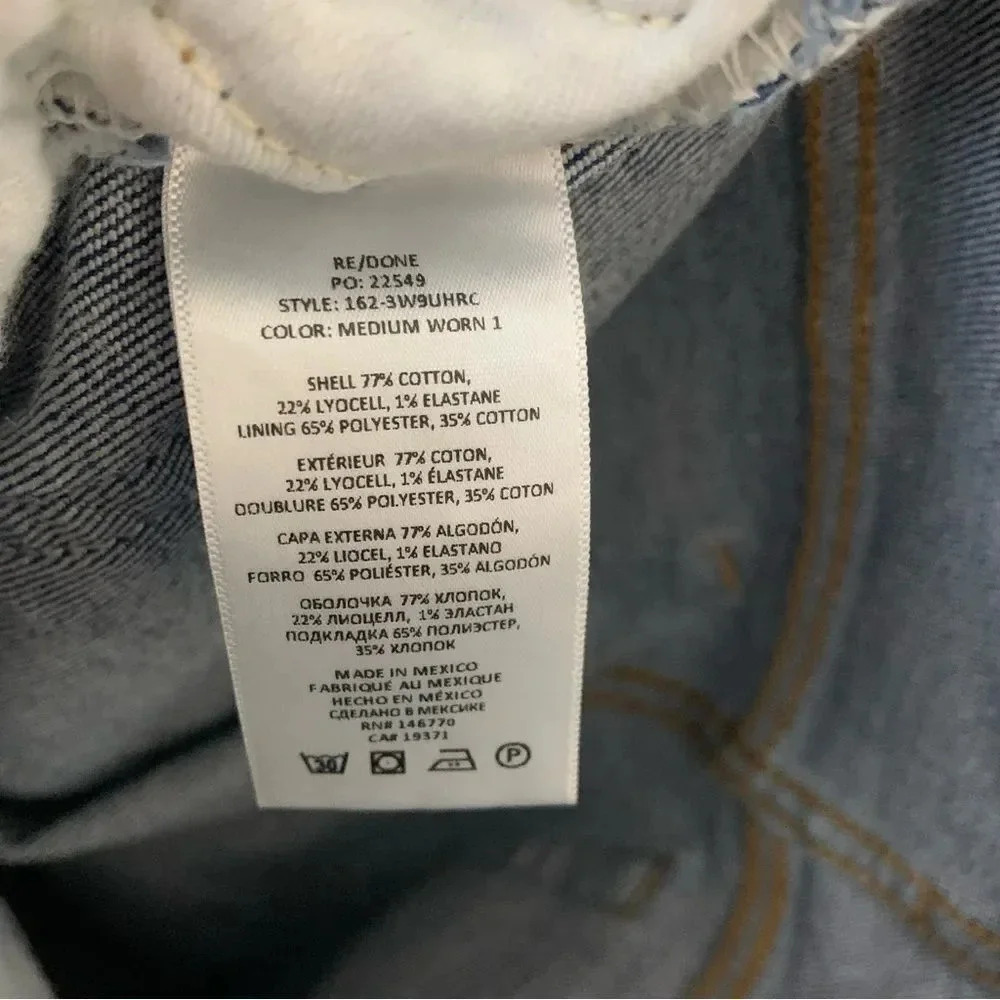 RE/DONE 90s Ultra High Rise Ankle Crop Jeans - Picture 12 of 14